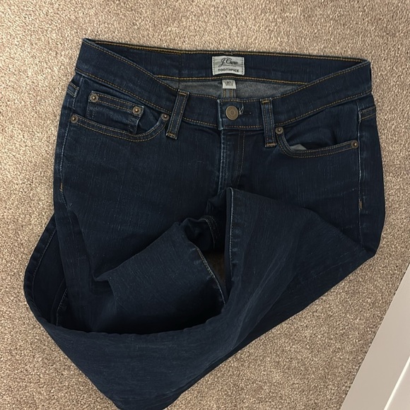 Jcrew toothpick Women's Dark Blue skinny Jeans Sz 27 - Picture 15 of 16